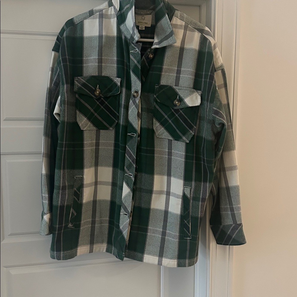 Aerie Offline Button-Up Jacket